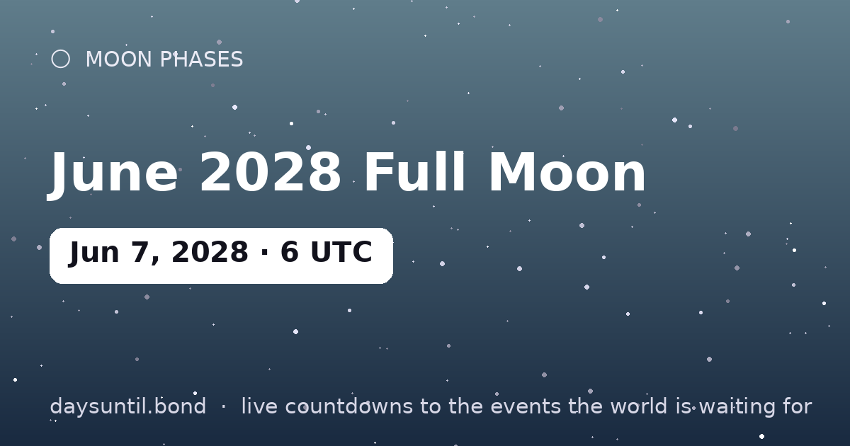 June 2028 Full Moon โ countdown card