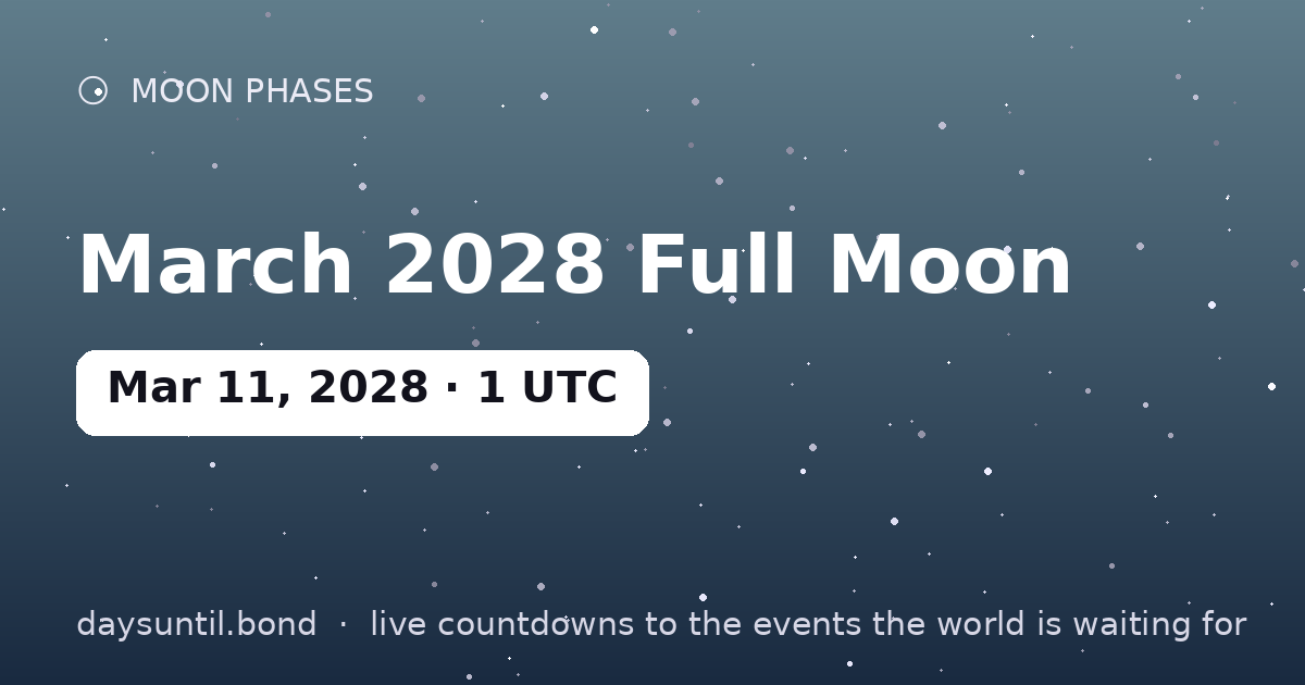 March 2028 Full Moon โ countdown card