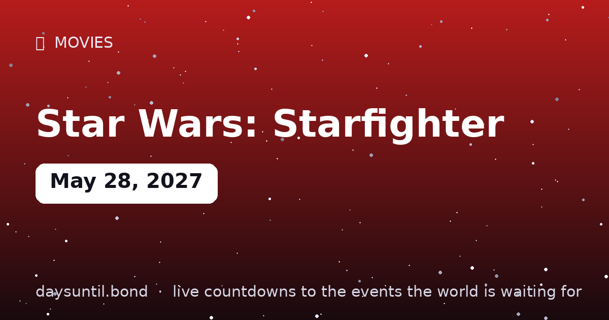 Star Wars: Starfighter — countdown card